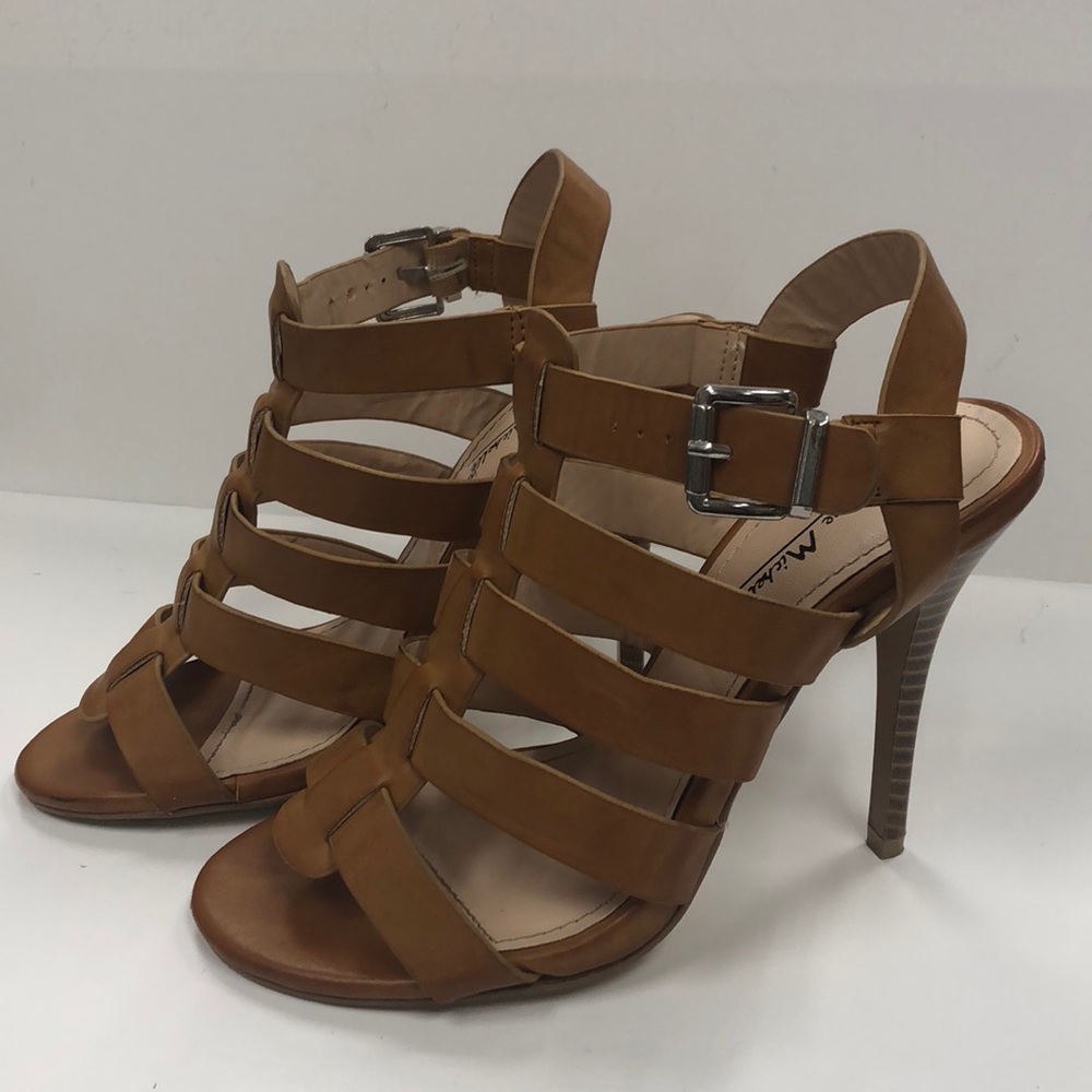 Leather Stappy High Heels